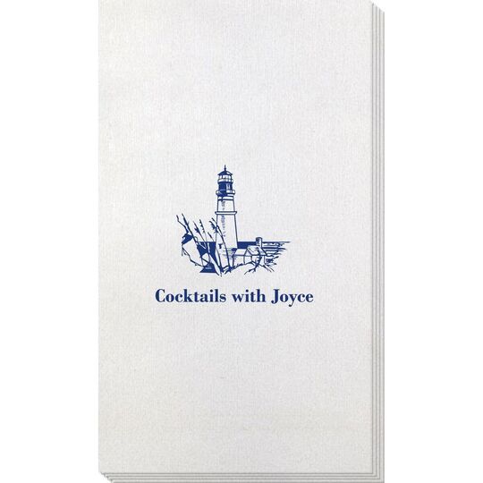 Nautical Lighthouse Bamboo Luxe Guest Towels